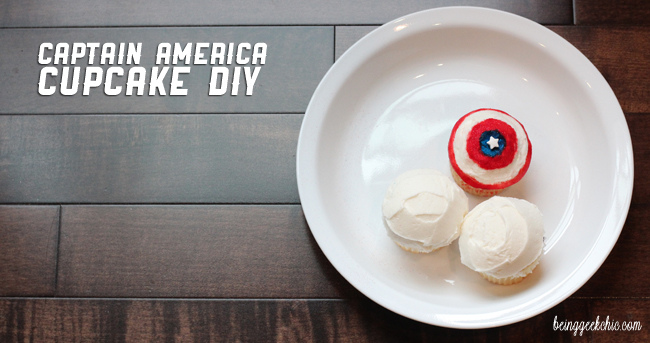 Captain America Cupcake DIY