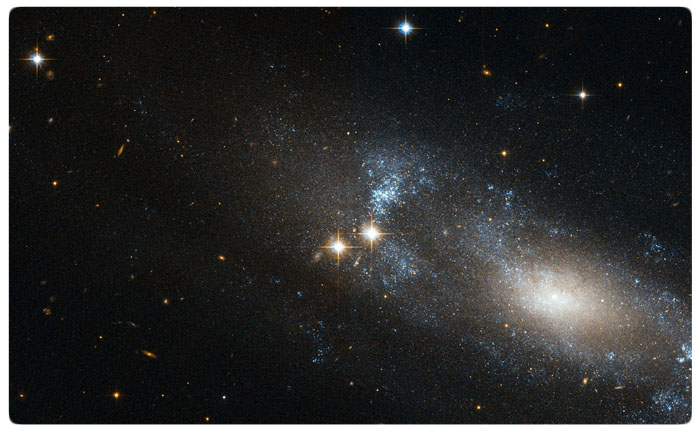 A loose spiral galaxy